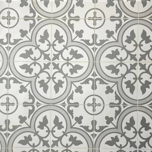 Bathroom floor tiles