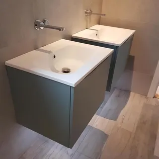 Double sink bathroom vanity