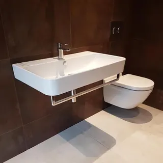 Bathroom sink installation